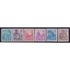 ALEMANIA ORIENTAL DDR 1955 Yv 190/3A SERIE COMPLETA DE ESTAMPILLAS NUEVAS CON GOMA 17.50 EUROS